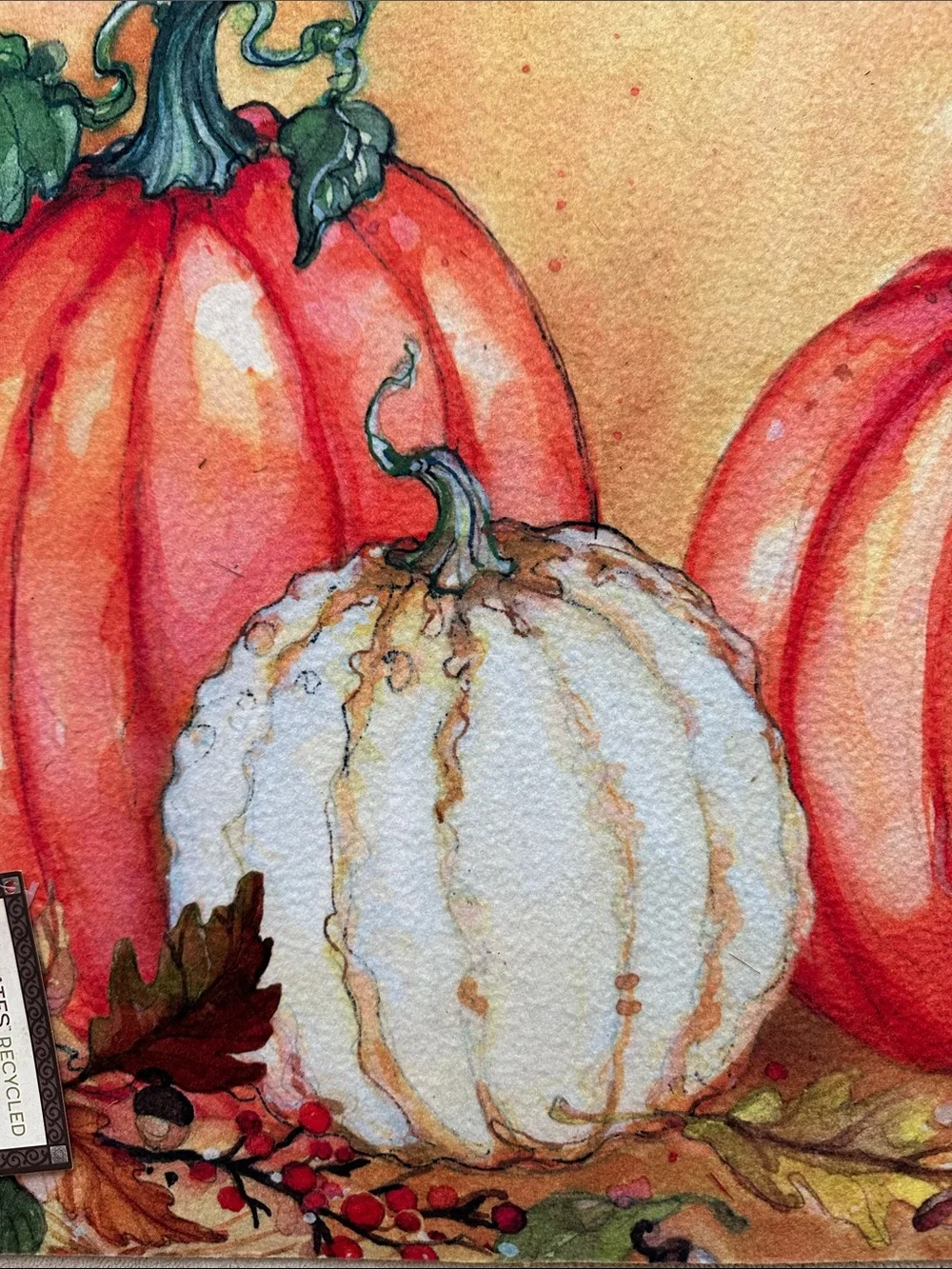 Door mat MatMates Studio M Pumpkin Fall Season Entryway 18x30